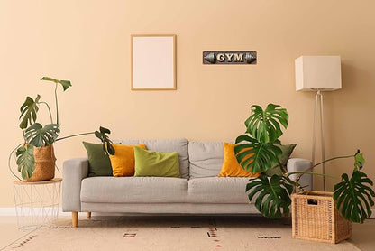 Vintage Tin Gym Sign Retro Metal Sign Suitable For The Gym Stadium Indoor Stadium - Multi-Purpose For Indoor/Outdoor Use Plaque 4x16 Inch