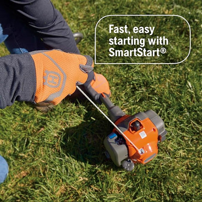 Husqvarna 122LKP Gas Pole Saw, Multi-Purpose Tool with Pole Saw Attachment, Equipped with X-CUT Chain, 12-foot Reach Cuts Limbs up to 8 Inches Thick, 21.7CC