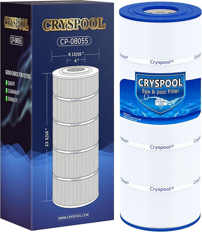Cryspool® 08055 Filter Compatible with Hayward C1200, CX1200RE, PA120, C-8412, Ultra-B2, FC-1293, Clearwater II 125, 817-0125N, 120 Sq. Ft Pool Filter Cartridge, 1 Pack