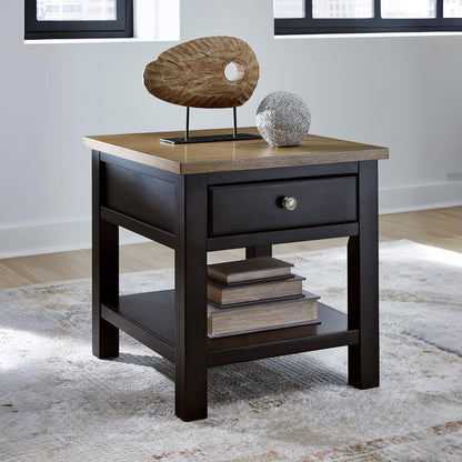 Drazmine Casual End Table with 1 Lower Shelf