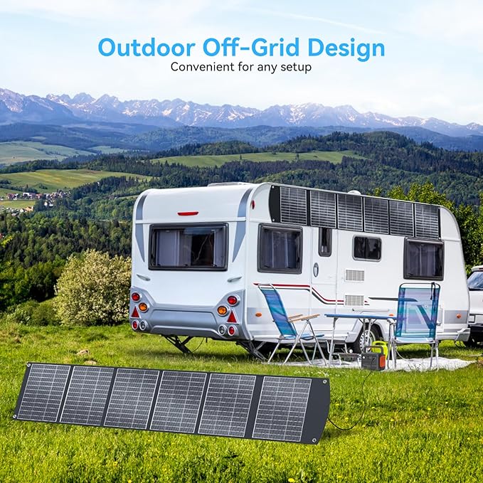 400W Portable Solar Panel for Most Power Stations, Foldable & Lightweight Solar Suitcase with Kickstands, 40V MC4 & Multi-Output for Solar Generators, RVs, Camping, and Outdoor Use