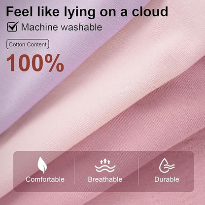Baby Sleep Sack 6-12 Months,100% Cotton TOG 0.5 Wearable Blanket for Boys and Girls, 3 Pack 2-Way Zipper Lightweight Sleeping Bags for Toddler Newborn Infant