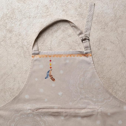 Maison d' Hermine 100% Cotton Apron for women with Pocket Kitchen Chef Apron for Men Cooking Easter Decorations