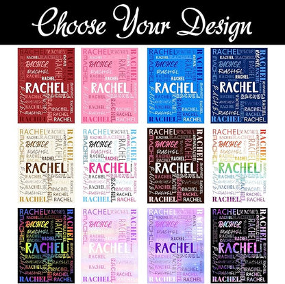 Ship Next Day, Custom Name Blanket, Personalized Baby Blanket for Girls, Baby Blankets with Name Ultra-Soft Cozy Fleece Blankets Gifts for Boys & Girls Kids Teen Girl New Mom