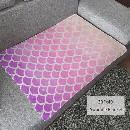 Thuswarm Vivid Shiny Scale Flannel Blanket for Autumn Winter Gifts Warm Cozy Soft Funny Print Throw for Bed Couch Sofa 60”×50” Medium for Teen