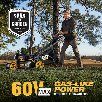 Cat DG610.9 60V 15” Brushless String Trimmer Cordless with Dual Line Bump Feed Head, Edger with Quick Line Load, Weed Trimmer with ECO Mode for Extended Runtime – Tool Only