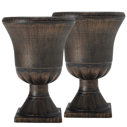 22" Tall Urn Planters Set of 2 Large Flower Pots (2 Count)