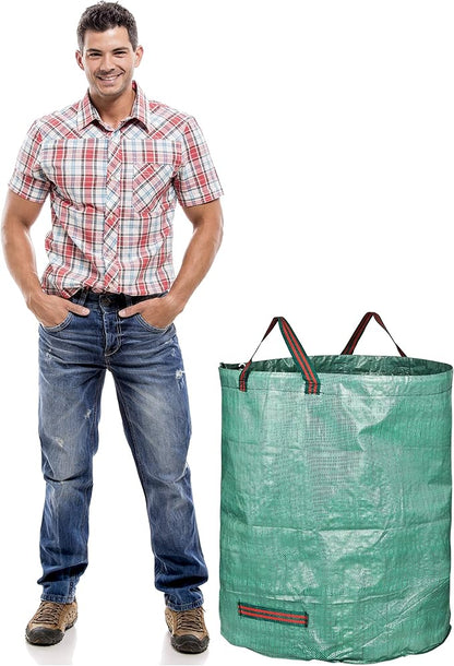 GardenMate 4-Pack 72 Gallons Reusable Garden Waste Bags (H30, D26 inches) - Yard Waste Bags