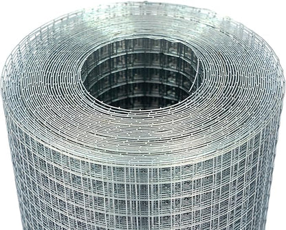 GANGHAO Hardware Cloth 19 Gauge 1/2 inch 24in x 100 ft, Chicken Wire Mesh Roll, Wire Fencing, Wire Fence Roll, Galvanized Wire Mesh, Guard Mesh