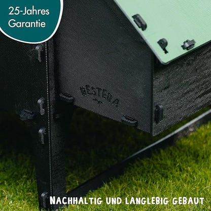 Plastic Chicken Coop 25yr Lifespan - Small Lodge Chicken Coop for 3 Chickens Or 5 Bantams | Suitable for Large Hens & Ideal for Broody Chickens & Chicks | Low Hen House for Poultry with Nesting Box