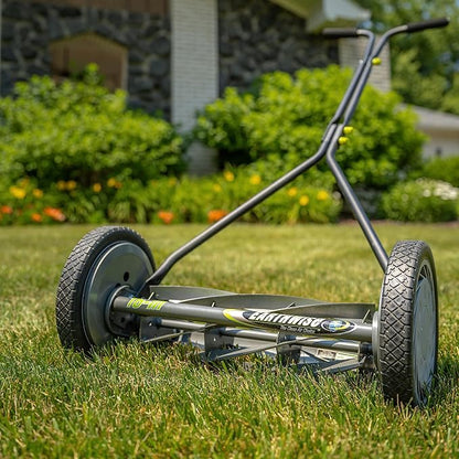 Earthwise 1715-16EW 16-Inch 7-Blade Push Reel Lawn Mower, Grey