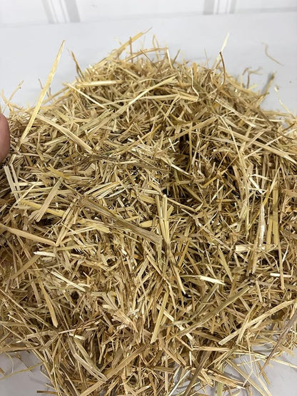 Natural Non GMO Organic Wheat Straw Bedidng and Garden Mulch. Dry Affordable Cushioned Animal Bedding for Stray Cats Dogs Chicken Farm Pets Warm Nestings Garden Mulch (1, Pounds)