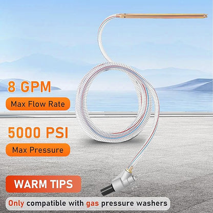 RIDGE WASHER Pressure Washer Sandblasting Kit, Dustless-Wet Sand Blaster for Pressure Washers, 5000 PSI, 8.0 GPM, 1/4 Inch Quick Connect