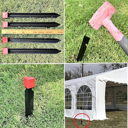 DELTA 26'x20' Budget PE Party Tent + (3) Long Storage Bags, Tents for Parties Outdoor Large Commercial Canopy Wedding Event Tent with Removable Sidewalls for Patio Outdoor Events
