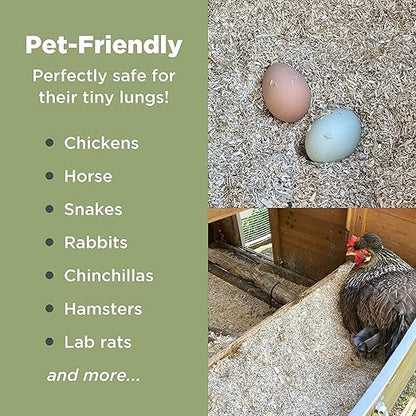 Hemp Nesting Fiber - 25 lb Chicken Nest Box Pad Hemp Fiber Fill - Absorbent DUST Free- Egg Laying Chickens coop, Horse stall, Rabbit, Reptile, Hamster, Cage Fibre, FiberFill Washable - Grown in USA