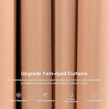 PURPLE LEAF 12' X 28' Outdoor Hardtop Gazebo Patio Wide Aluminum Frame Metal Double Roof with Heavy Duty Netting and Curtains for Permanent Hard Top Pavilion Screen Khaki