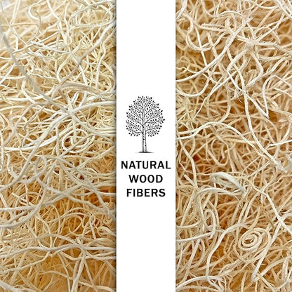 NestNova™ Aspen Excelsior, 2 lb Box of USA-Grown Aspen Fiber. Eco-Friendly Material for Chicken coops, Small pet Bedding, Crafts, and Gift Baskets. Biodegradable and Hand Packed. 2 Boxes (4 lbs)
