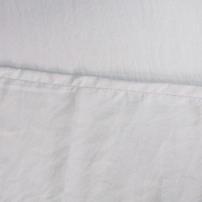 FLXXIE 4 Pieces Toddler Bedding Set, Soft and Breathable Microfiber Crib Sheet Set, Includes Quilted Comforter, Flat Top Sheet, Fitted Sheet, Envelope Pillow Case for Boys and Girls, Light Grey