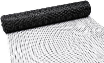 Tenax Deer Netting - Heavy Duty, 7ft Netting for Gardens - 7 Ft x 100 Ft - Black Polypropylene