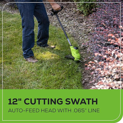 Greenworks 48V (2x24V) 5-Piece Garden Tool Set: 20" Push Mower, 12" String Trimmer, 320CFM Leaf Blower, 12" Chainsaw, 22" Hedge Trimmer - 3 Batteries, 2 Chargers, 3-Year Warranty